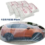 1/2/5/10/20 Pack Clear Disposable Car Cover Temporary Universal Rain Dust Garage New. Price: $99.50.