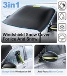 NMOISS-3-IN-1 Windshield Snow Cover For Ice & Frost 600D Heavy New. Price: $35.00.