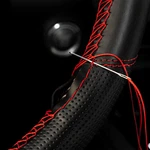 Car Hand Sew Leather Auto Steering Wheel Cover W/ Needle Thread Red Wrap Usa New. Price: $11.96.