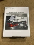 New Hammacher Schlemmer Snow Car Cover Rear Window Tarp Ice Protector #90532. Price: $29.95.
