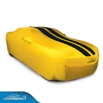 Coverking Satin Stretch Yellow Car Black Stripes 2010 To 2015 Camaro Coupe New. Price: $519.99.