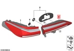 Genuine Bmw G70 740I 750EX 760IX Rear Light Tailgate Left 63215A45BA7 New. Price: $377.35.