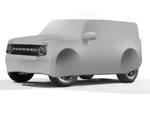 2021-25 Bronco W/roof Rails, Printed Grill, Grey Fabric Car Cover VM2DZ-19A412-J New. Price: $3750.00.