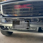 Distressed American Flag Auto Front License Plate W/screws Universal Black White New. Price: $11.95.