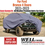 Wellvisors Outdoor All Weather Car Cover 2021-2025 Ford Bronco 4 Doors Suv New. Price: $88.99.