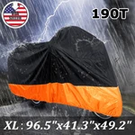 Xl 180T Black Orange Motorcycle Cover Waterproof Uv Protector 245 105 125CM New. Price: $23.99.
