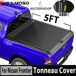 5FT Truck Retractable Hard Tonneau Cover For 05-25 Nissan Frontier Beds New. Price: $570.00.