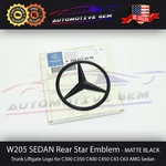 W205 Sedan Mercedes Matte Black Star Emblem Rear Trunk Lid Logo Badge Amg C300 New. Price: $32.99.
