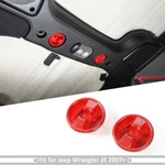 Red Roof Top Switch Knob Decal Cover For 2007-2018 Jeep Wrangler Jk Accessories New. Price: $20.49.