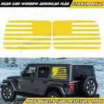 Yellow Rear Side Window American Flag Decal For Jeep Wrangler Jlu 2018+ 4DOOR New. Price: $28.79.