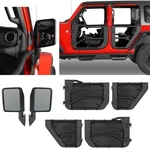 Hooke Road 4X Tube Doors & 2X Mirrors For Jeep Wrangler Jl Gladiator Jt 18-26 New. Price: $419.99.