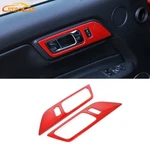Red Side Interior Door Handle Bowl Trim Cover Ford Mustang 15-23 Accessories New. Price: $25.49.