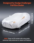 Dodge Challenger Car Cover, Waterproof, Weather, W/ Zipper & Cotton Lining New. Price: $50.99.