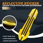 Yellow Reflective Car Rearview Mirror Glowing Night Visibility Warning Stickers New. Price: $7.95.