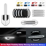 Reflect Night Safety Warning Car Suv Door Handle Rear View Mirror Sticker Decals New. Price: $12.95.