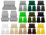 Front And Rear Car Seat Covers Fits 1961 To 1967 Vw/ Volkswagon Beetle 20 Colors New. Price: $159.99.