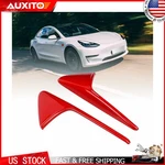 For Tesla Model X 2015 2016-2023 Glossy Red Side Camera Cover Trim Pair New. Price: $13.99.