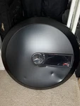 Matte Spare Tire Cover Black Emblem For Mercedes Benz Wagon W463 W464 G500 G63 Used. Price: $150.00.