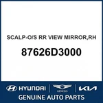 2015-2021 Hyundai Tucson Scalp-outside Rear View Mirror Oem New 87626D3000. Price: $125.29.