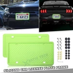 Green Car Front Bumper License Plate Covers Set Protector Screw Kit Anti-scratch New. Price: $15.95.