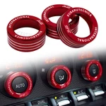 Red Control Ac Knob Volume Cover Trim Ring Fit Subaru Brz Scion Frs FT86 2013-UP New. Price: $15.98.