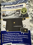 2 - Frostblocker Windshield And Mirror Cover, 59"W X 41"L Winter Snow Ice New. Price: $45.00.