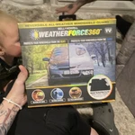 Bell+howell Weather Force 360 Windshield Guard Reversible All Snow Rain Used. Price: $15.00.