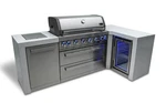 Mont Alpi 6 Burner Deluxe Island With Fridge 90-DEGREE Corner Natural Gas New. Price: $6919.20.