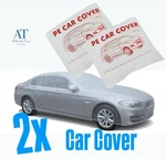 2 Disposable Car Covers Transparent Pe Plastic Full Coverage Universal Fit Temp. New. Price: $26.97.