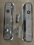 Moon Sbc Chevrolet V8 Valve Covers Finned Aluminum 84 And Newer, MP659. Price: $400.00.